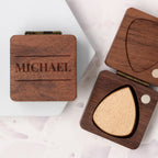 Music Gift - Guitar Pick Holder Box | Custom Wooden Storage Case | Gift for Musician