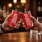 Personalised Retro Cola Sweet Can with Cola Bottles