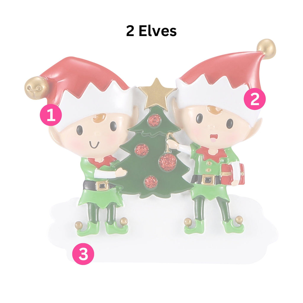 Elf Christmas Tree Decoration - Personalised | Christmas Ornament | Tree Decoration