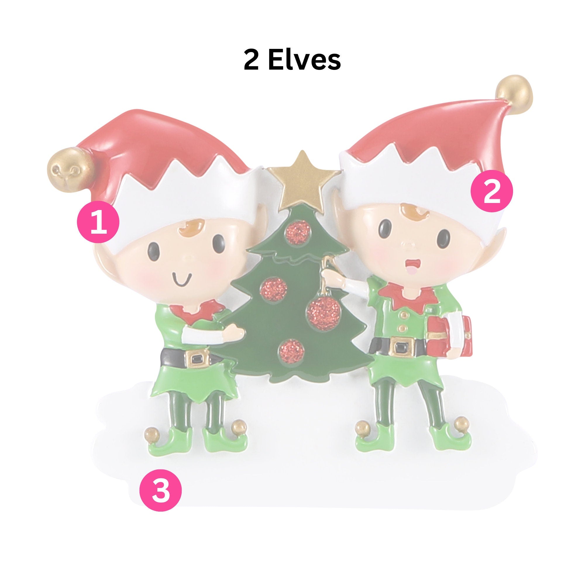 Elf Christmas Tree Decoration - Personalised | Christmas Ornament | Tree Decoration
