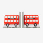 Personalised Red London Bus Children's Bookends