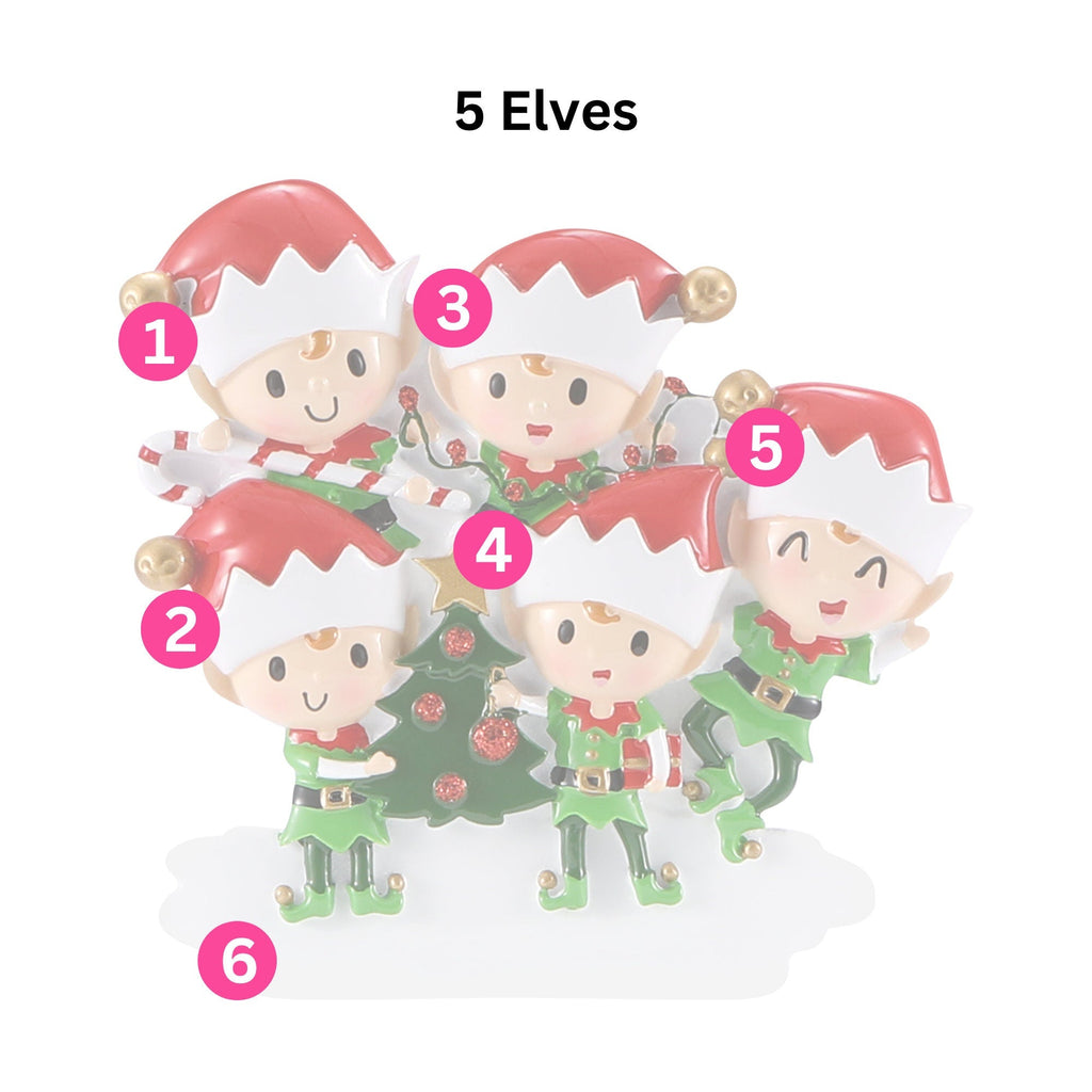 Elf Christmas Tree Decoration - Personalised | Christmas Ornament | Tree Decoration