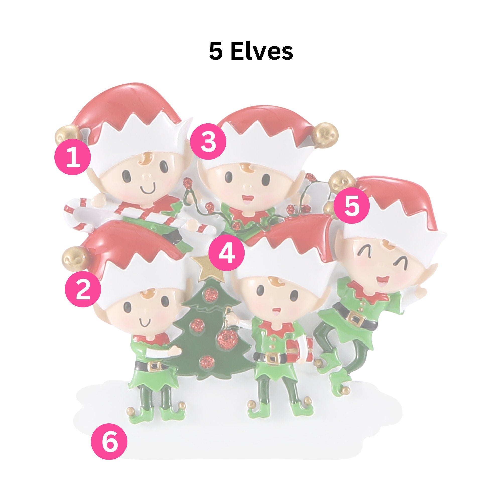 Elf Christmas Tree Decoration - Personalised | Christmas Ornament | Tree Decoration