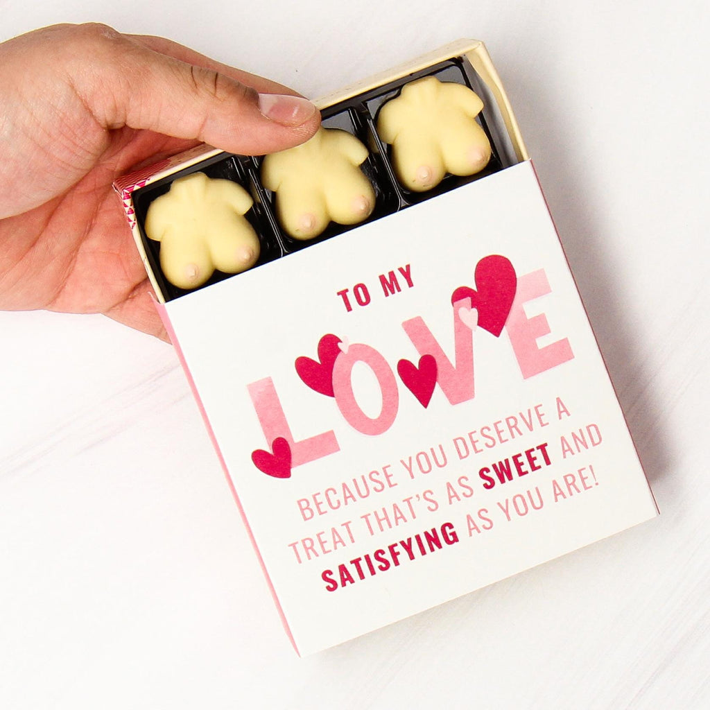 Chocolate Boobs - Box of Rude Chocolate Gifts | Personalised Gift | Anniversary Gift