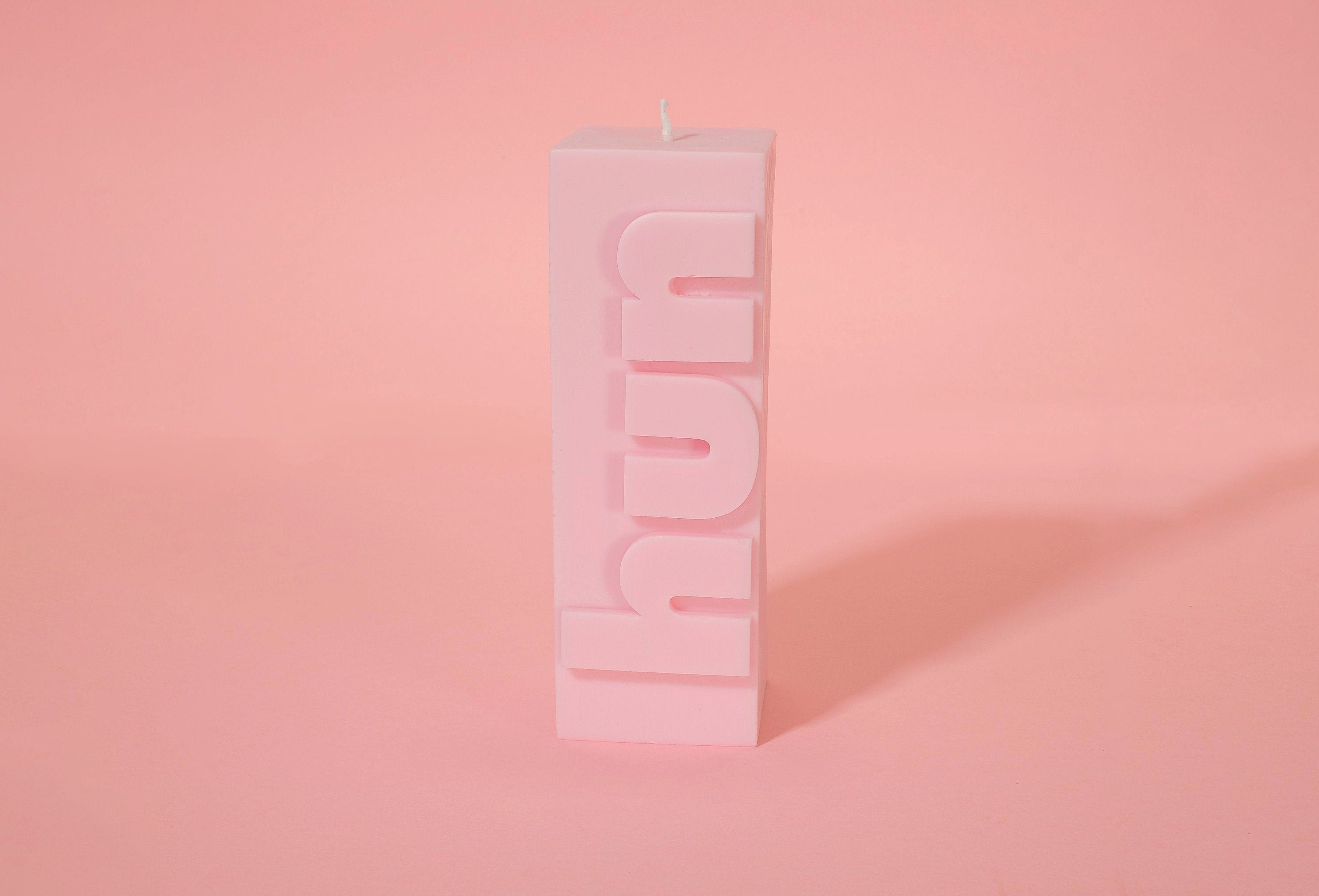 Hun Candle - Debossed Design | Pink Soy Wax - Gift for Best Friend | 60-Hour Burn Time Main image
