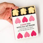 Personalised Box of Chocolate Boobs - 9 Rude Chocolates