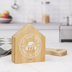 Personalised New Home Wooden Coasters - House Shaped Design