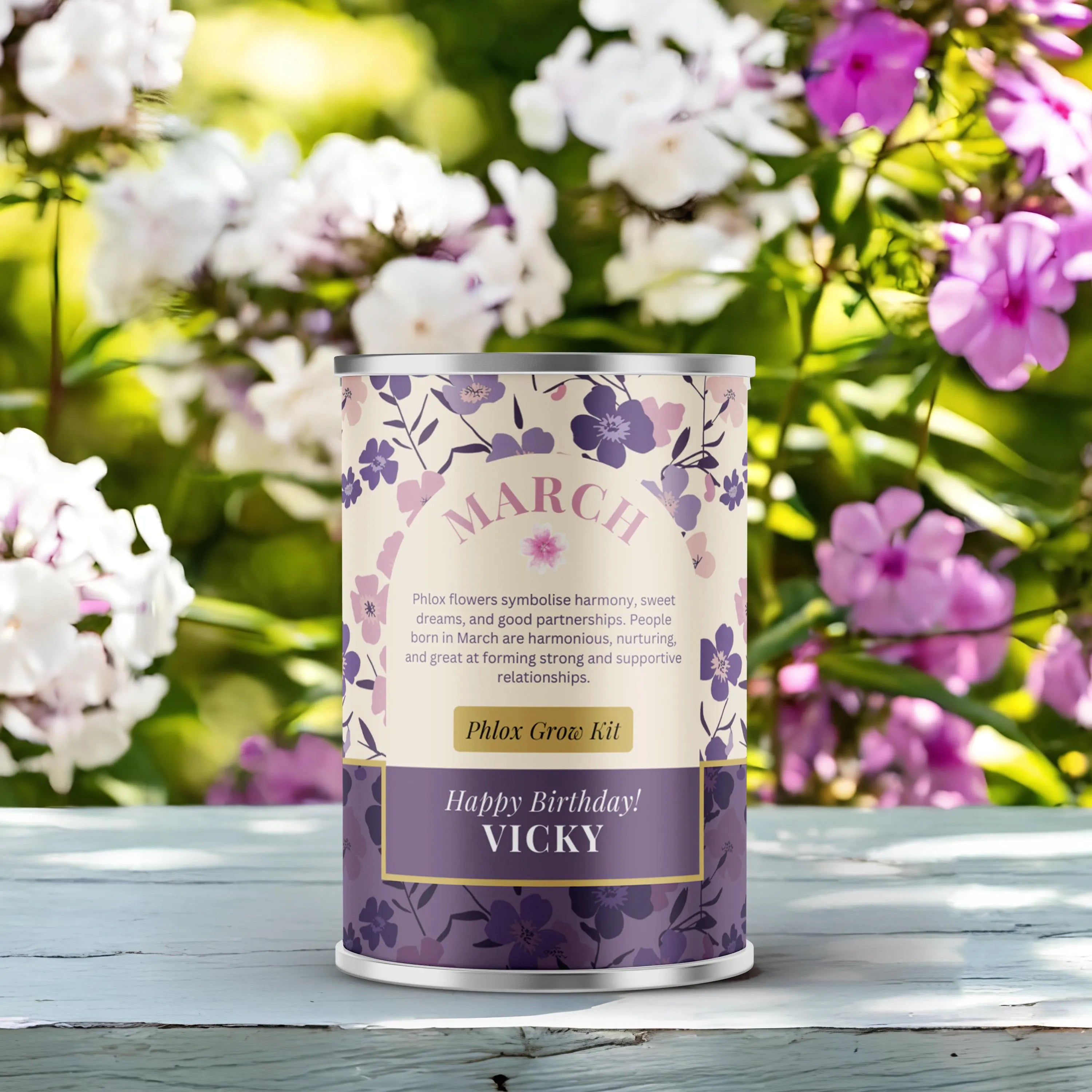 March Birth Flower - Personalised Grow Your Own Flower Gift