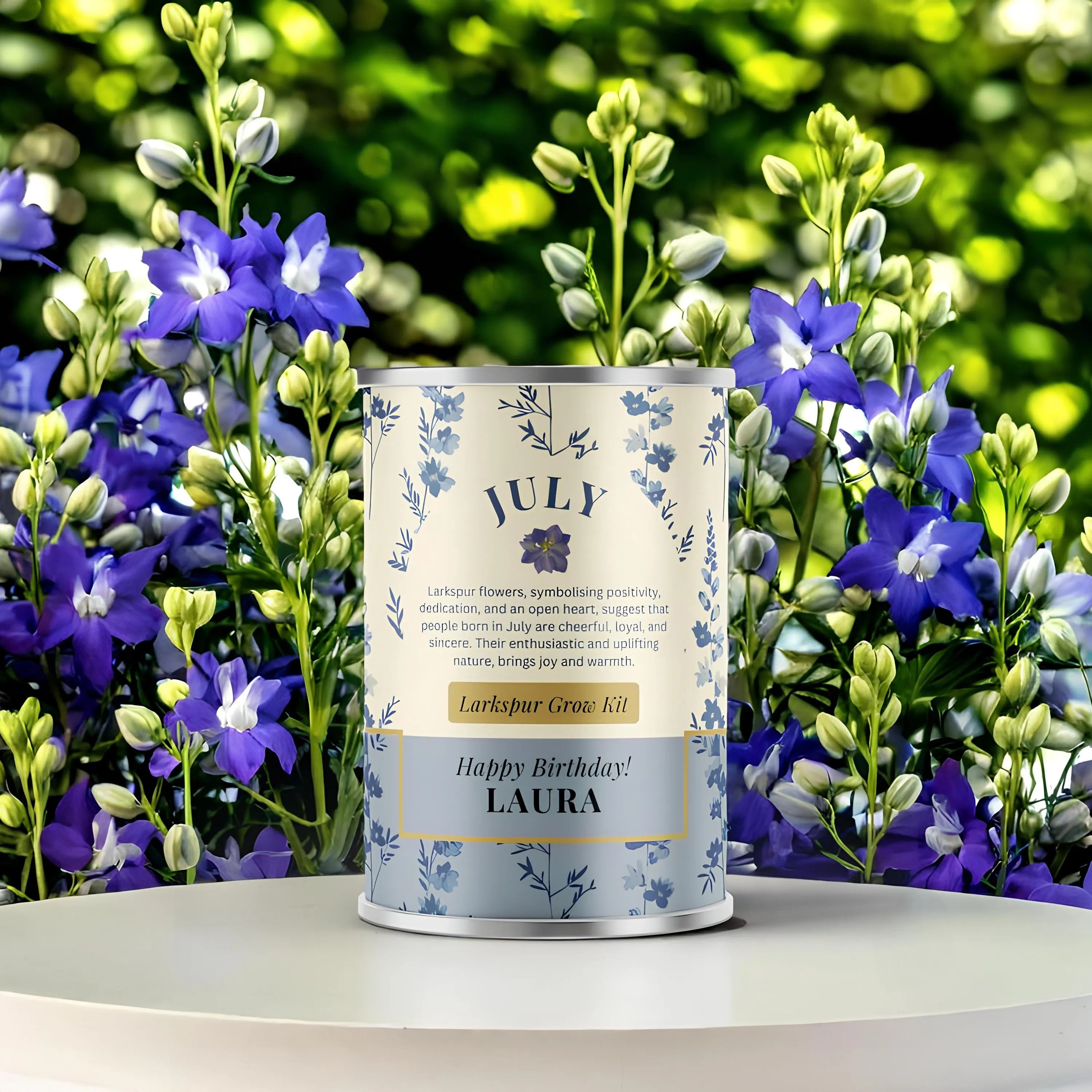 July Birth Flower - Personalised Grow Your Own Flower Gift