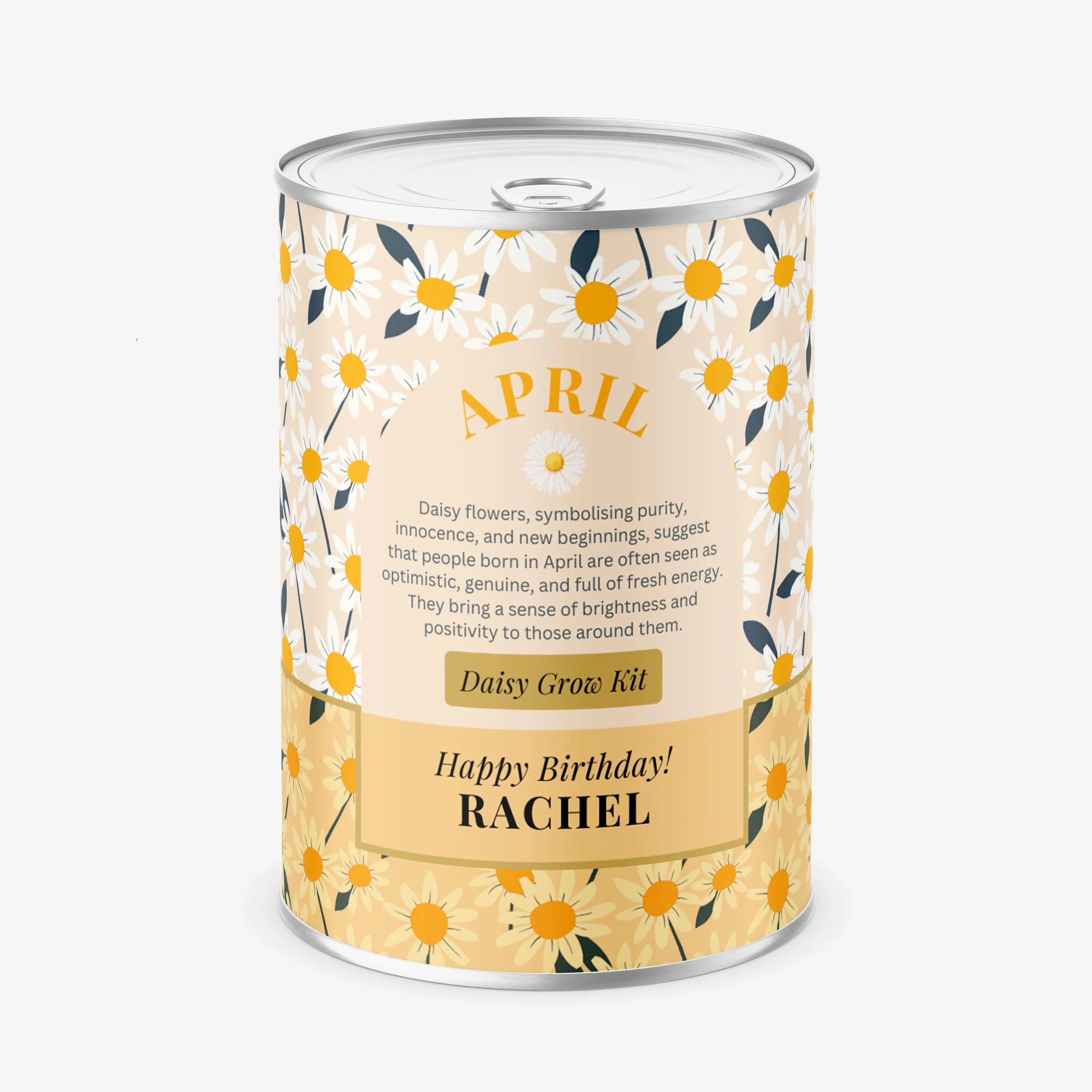 April Birth Flower - Personalised Grow Your Own Flower Gift