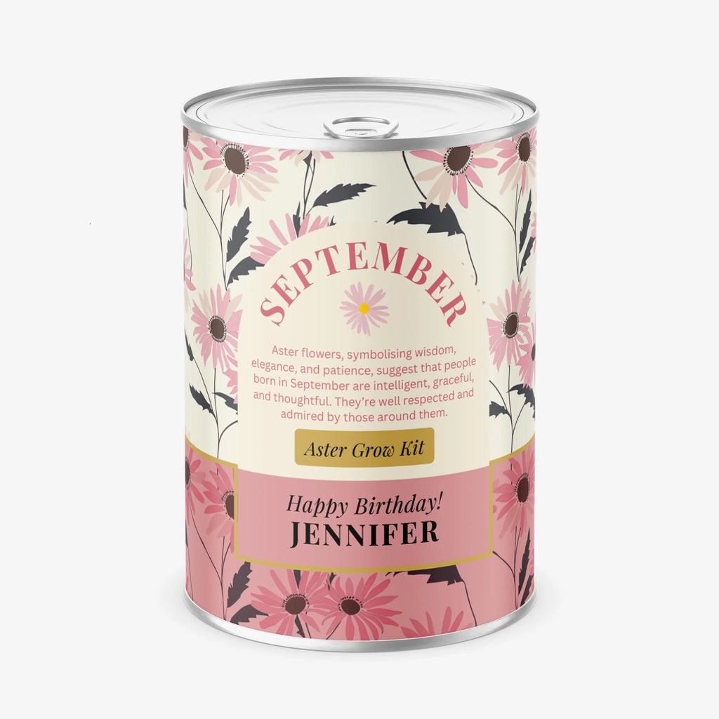 September Birth Flower - Personalised Grow Your Own Flower Gift