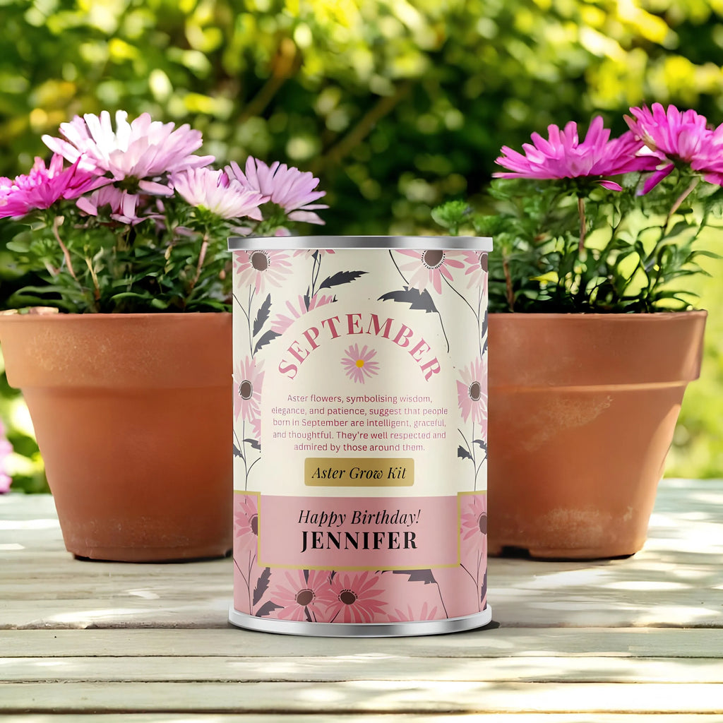 September Birth Flower - Personalised Grow Your Own Flower Gift