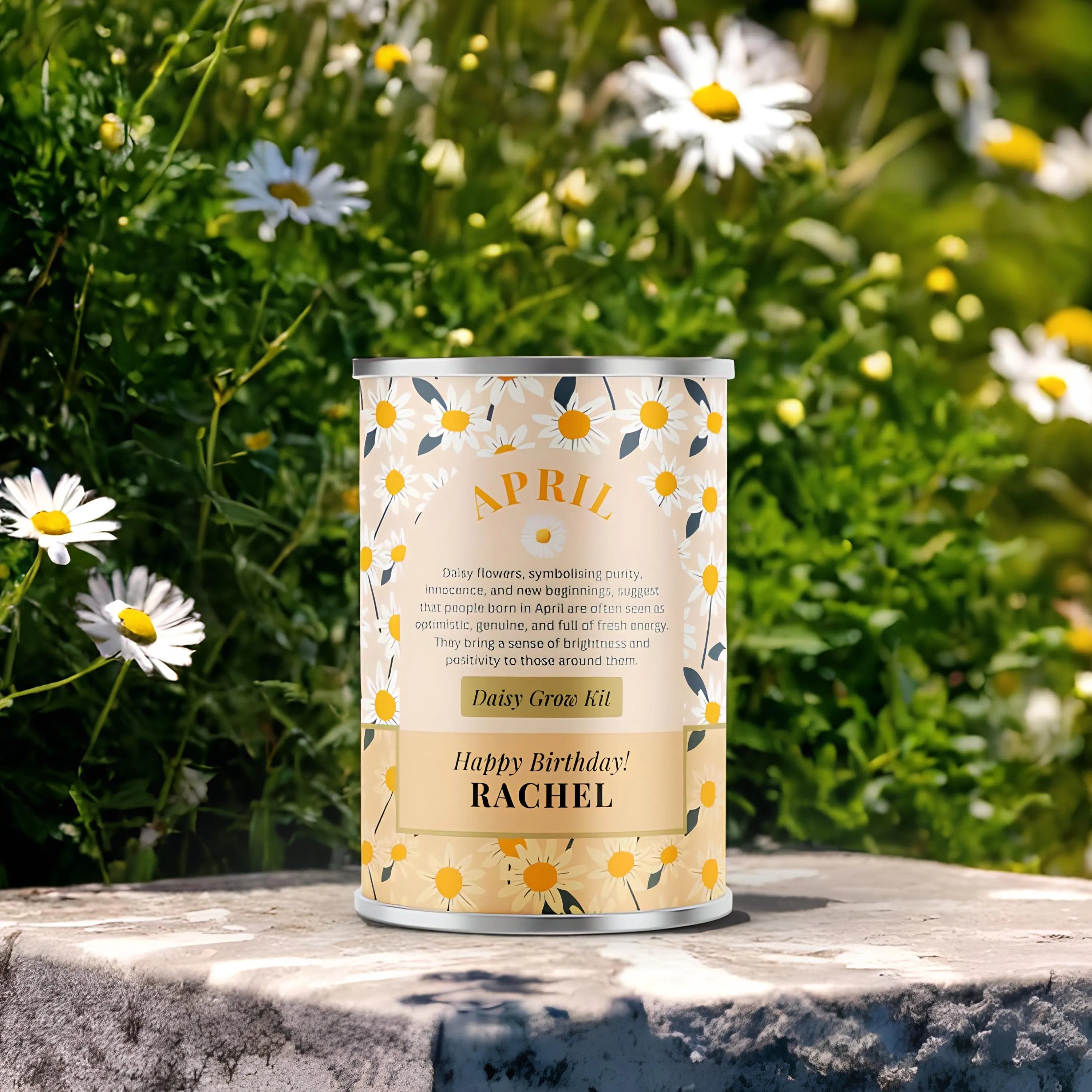 April Birth Flower - Personalised Grow Your Own Flower Gift
