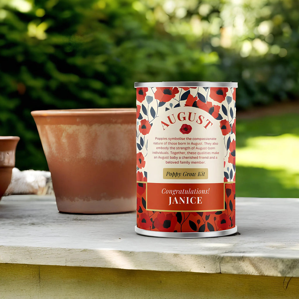 August Birth Flower - Personalised Grow Your Own Flower Gift