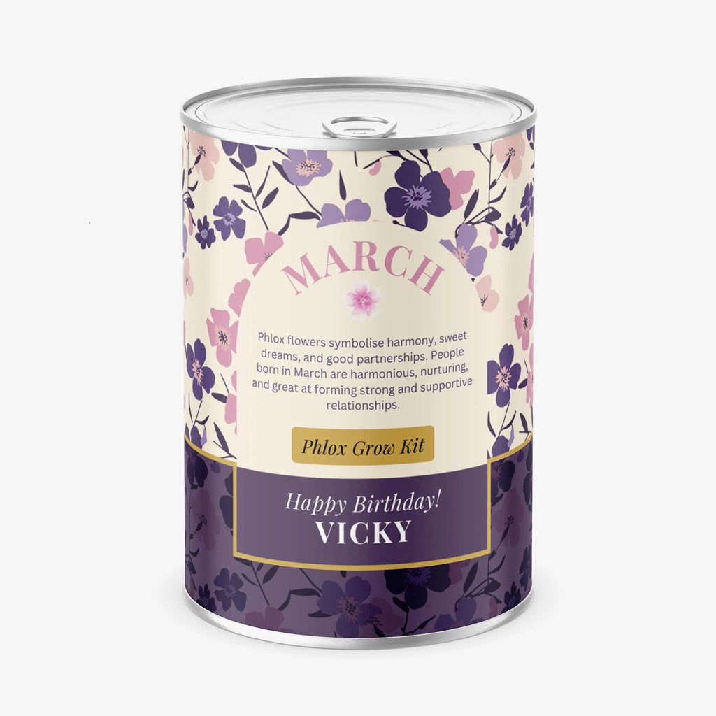 March Birth Flower - Personalised Grow Your Own Flower Gift