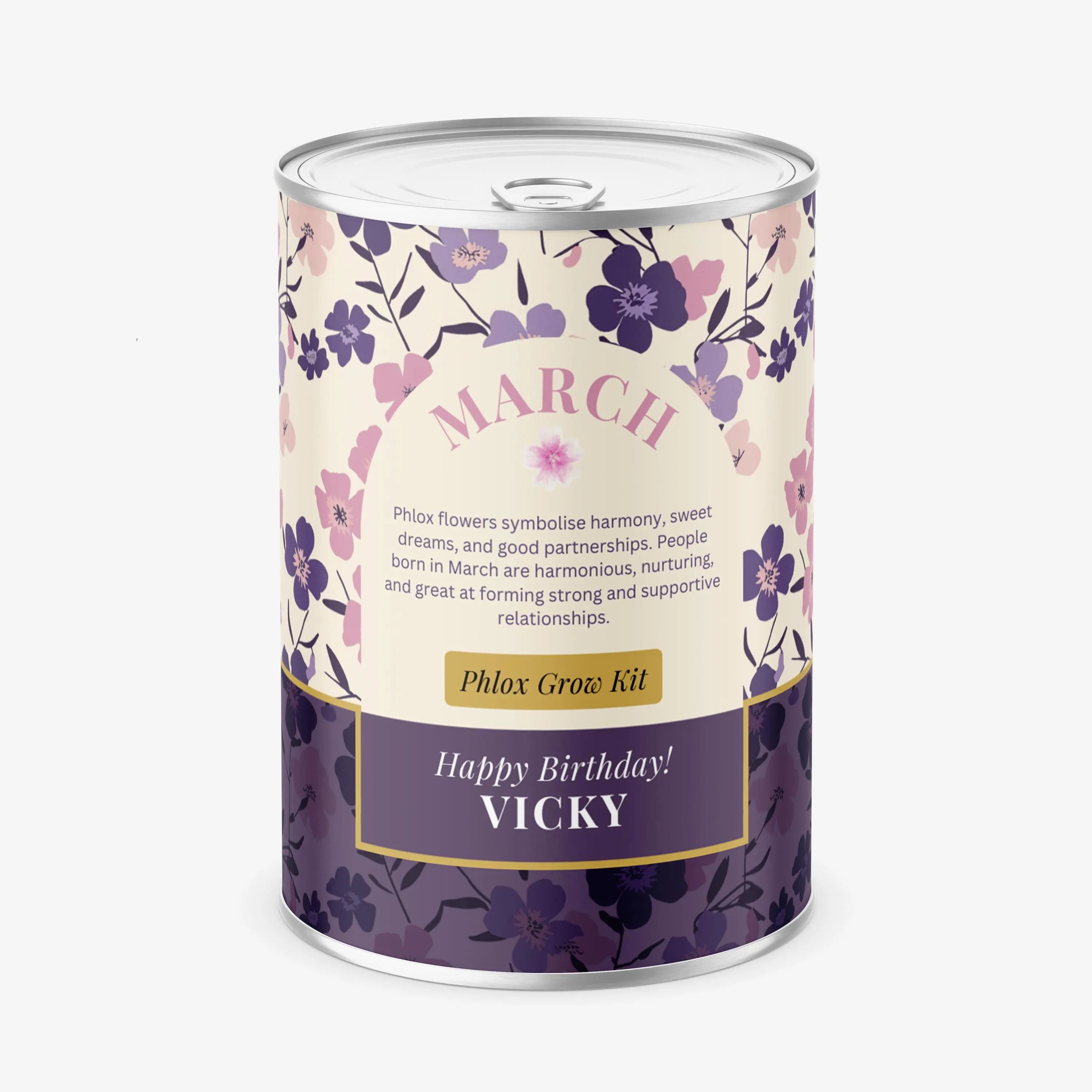 March Birth Flower - Personalised Grow Your Own Flower Gift