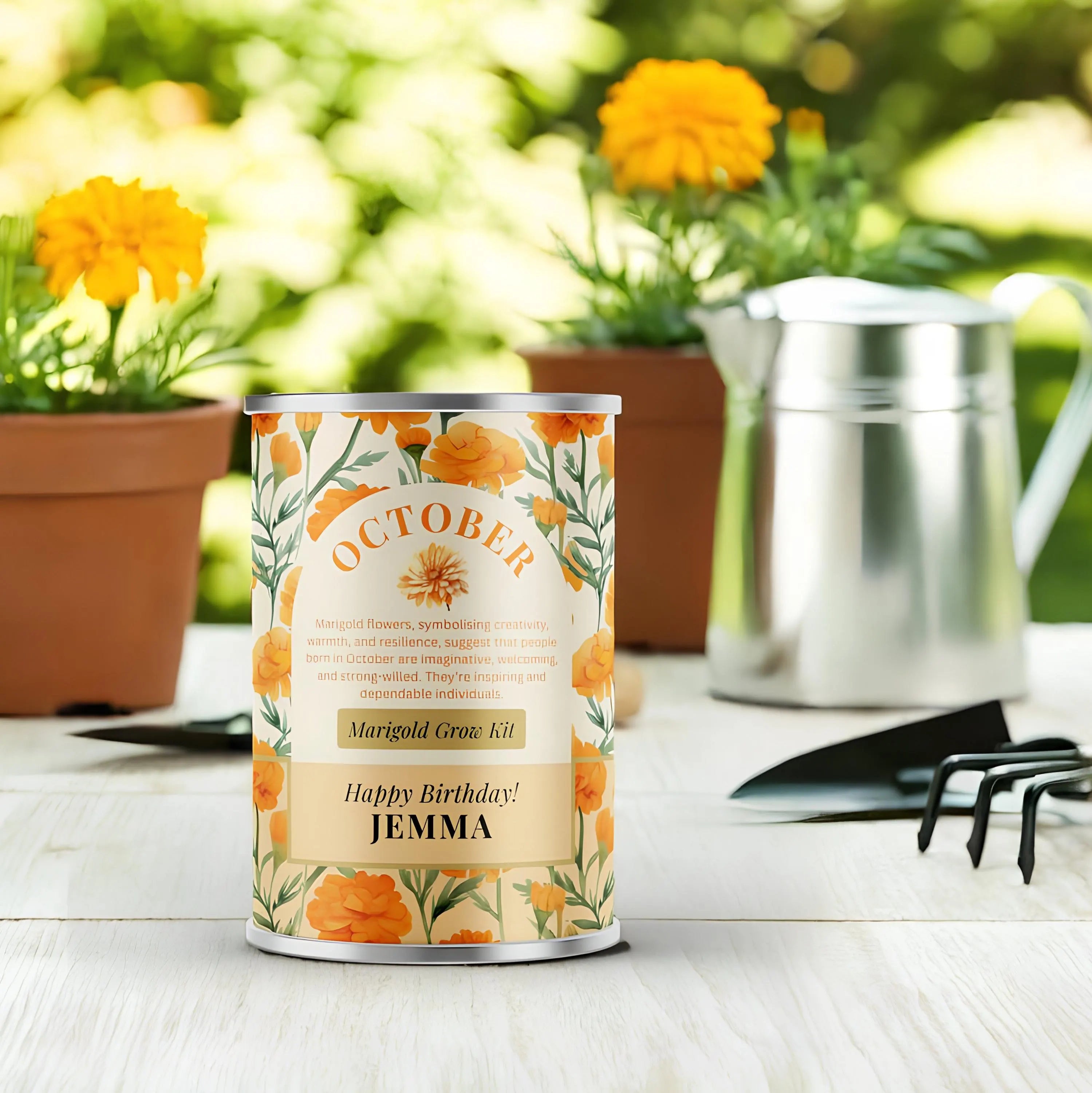 October Birth Flower - Personalised Grow Your Own Flower Gift