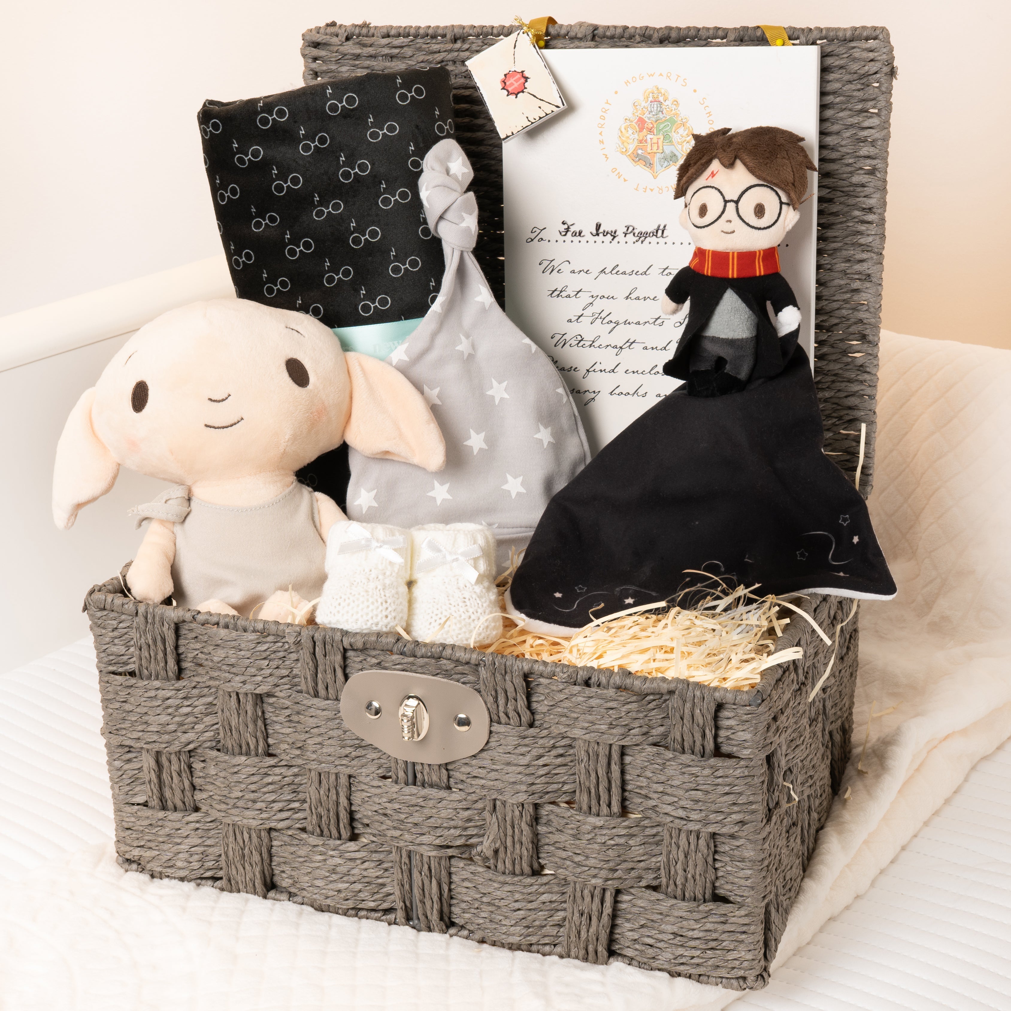 Luxury Harry Potter Dobby Baby Hamper with Blanket - Black - Baby Hamper
