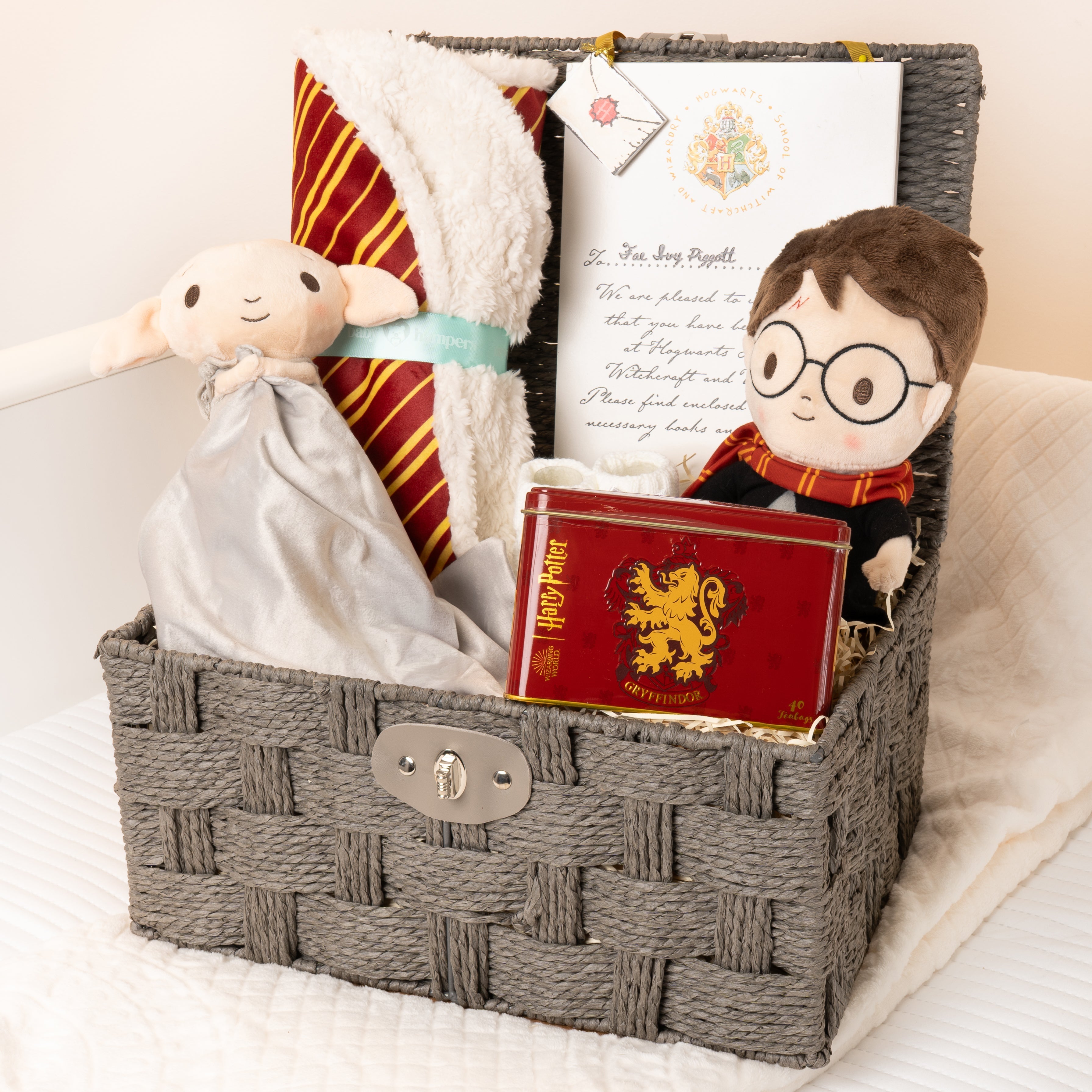 Luxury Harry Potter Gryffindor House Baby Hamper with Blanket - Red - Baby Hamper