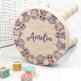 Personalised Childs Name Wooden Stool