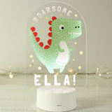 Personalised Dinosaur LED Colour Changing Light