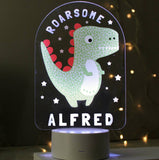 Personalised Dinosaur LED Colour Changing Light