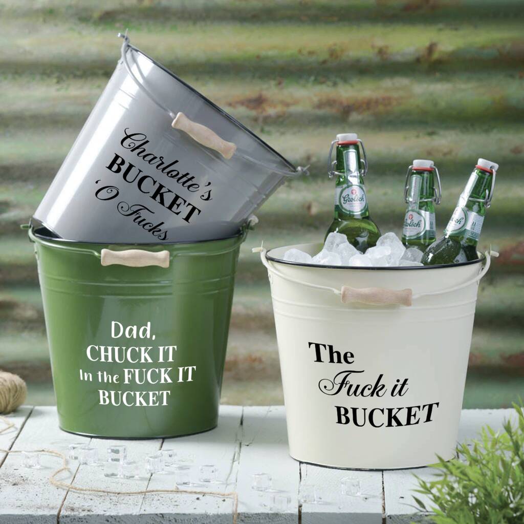 Personalised Fuck It Bucket