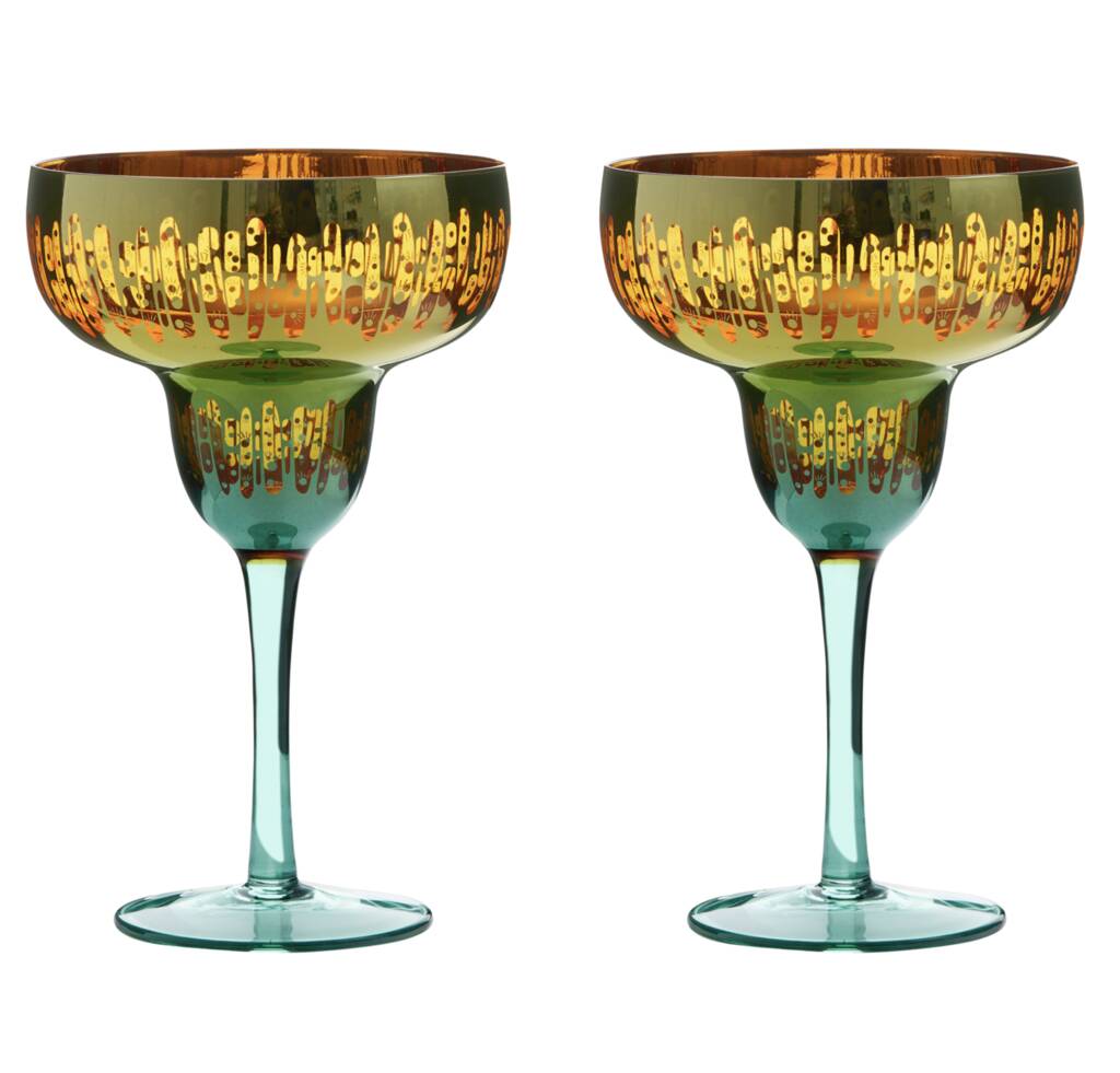 Electroplated Margarita Cocktail Glass
