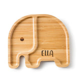 Personalised Bamboo Elephant Plate