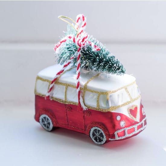 Campervan With Tree Christmas Decoration