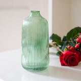 Tall Fluted  Glass Vase