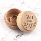 Personalised Wooden Special Date Ring Box