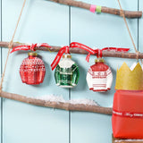 Three Christmas Jumper Hanging Baubles