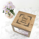 Personalised Large Oak Memory Box