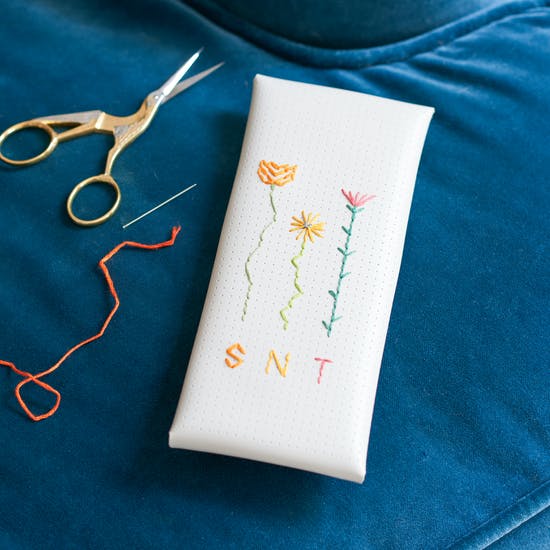 Personalised Stitch Your Own Birth Flower Case