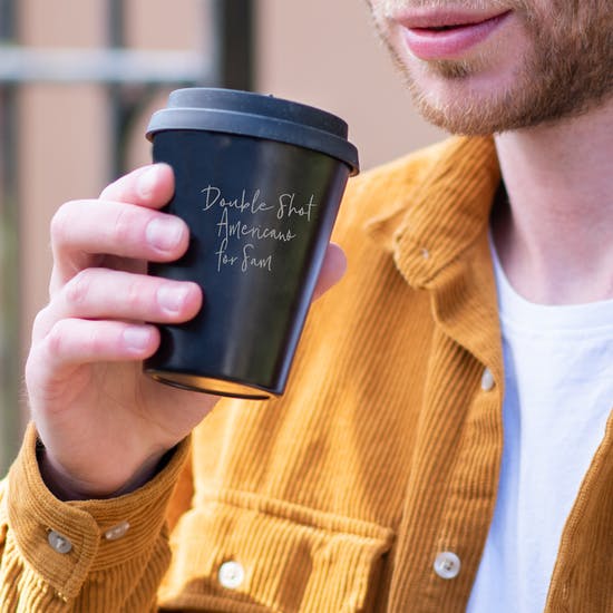 Personalised Bamboo Coffee Cup