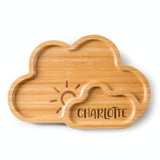 Personalised Cloud Bamboo Plate
