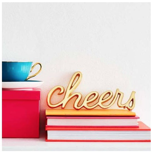 Gold Cheers Decorative Word