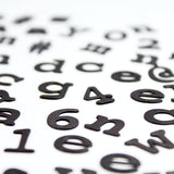 Typewriter Font Fridge Magnets