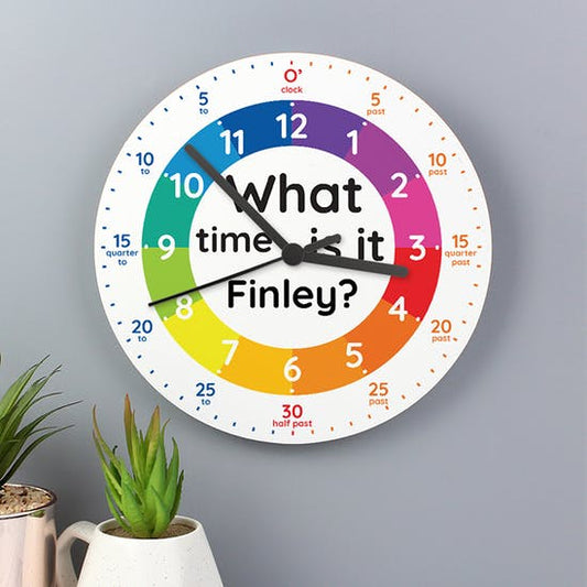 Personalised What Time Is It? Clock