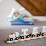 Personalised Name Train in White