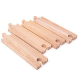 4 Piece Straight Wooden Track Set