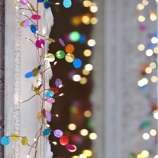 Multi Coloured Confetti String Fairy Light