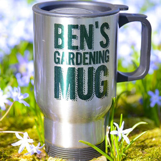 Personalised Gardening Travel Mug