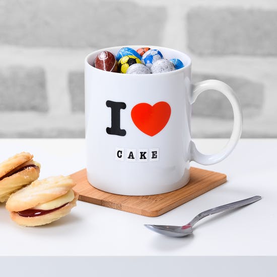 Ceramic 'I Love' Mug With Stickers