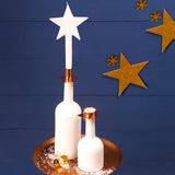 Ceramic Bottle Holder With Christmas Candles
