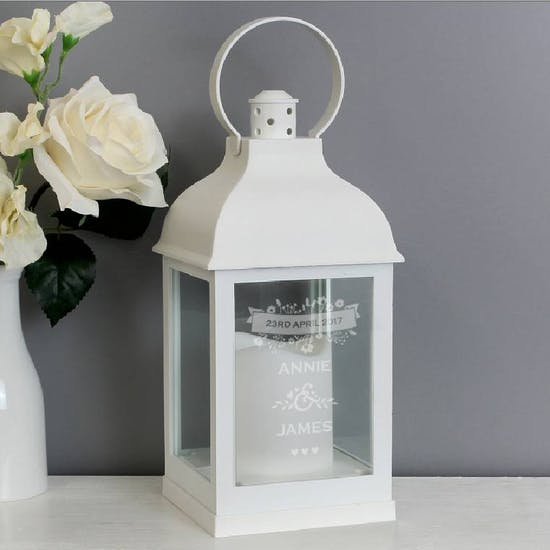 Personalised Wedding Light Up Lantern