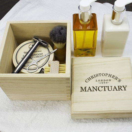 Personalised 'Manctuary' Storage Box