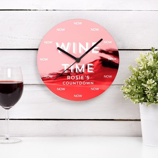 Wine O'Clock Clock