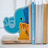 Personalised Jungle Animal Bookends